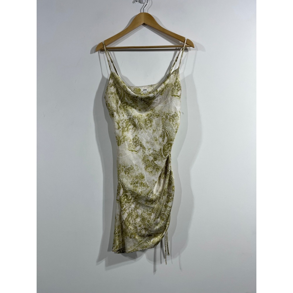 Garage Y2K Fairy Grunge Hoco Cowl Neck Satin Mini Dress Womens Small Homecoming